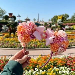 SOLD Custom Light Up Floral Mouse Ears Headband